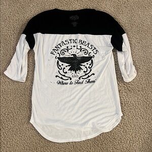 Black and White Long Sleeve Tee